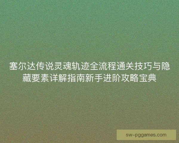 塞尔达传说灵魂轨迹全流程通关技巧与隐藏要素详解指南新手进阶攻略宝典